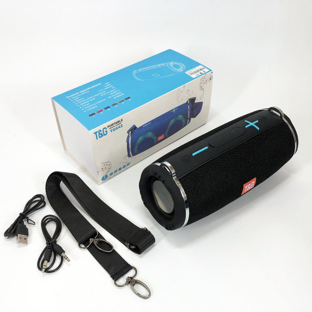 Колонка на акумуляторі зі світломузикою TG642, Якісна Bluetooth колонка Акумуляторна переносна CS-66 Львів - фото 12
