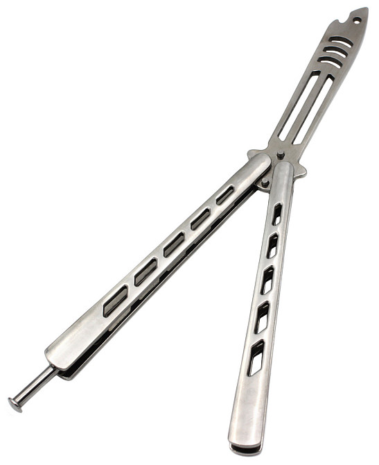 Ніж метелик Тренувальний Metalic AK8 Дніпро - фото 2