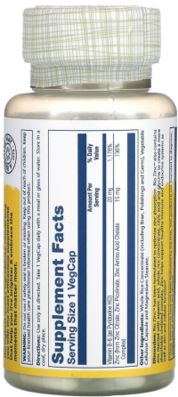 Био цинк хелатная форма Solaray Bio Zinc 100 капсул Киев