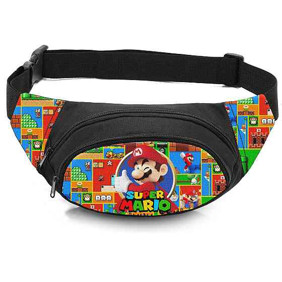 Сумка-бананка дитяча з принтом Super Mario поясна сумка для хлопчика (4549) Київ