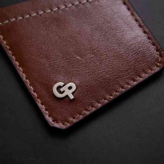 Чоловічий шкіряний картхолдер GRANDE PELLE 11364 Коричневий Київ