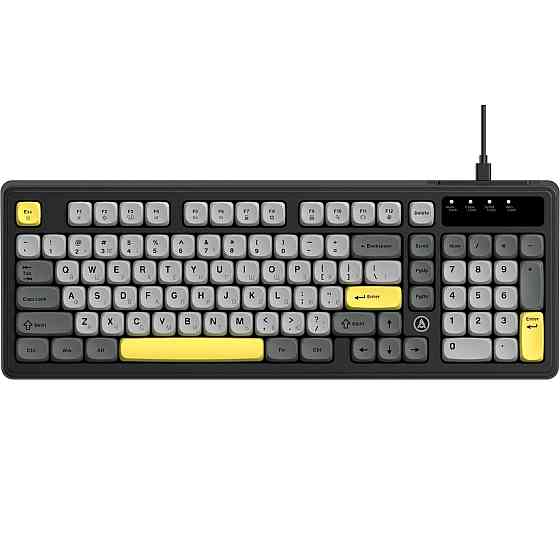 Клавіатура Ajazz AF98 Black USB-C Black Gray Yellow (AF98-BGY) ( 15846 ) Харків