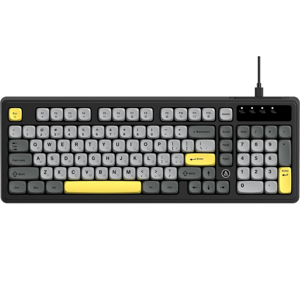 Клавіатура Ajazz AF98 Black USB-C Black Gray Yellow (AF98-BGY) ( 15846 ) Харьков - изображение 1