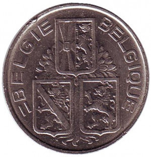 1 франк. 1940 год, Бельгия. (Belgie-Belgique) Полтава - изображение 1
