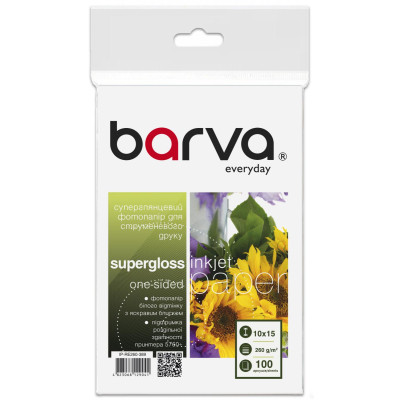 Фотобумага Barva 10x15, 260 g/m2, Everyday, superglossy, 100c (IP-RE260-389) Винница - изображение 1