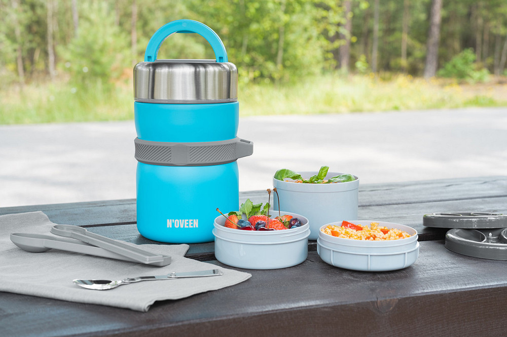 Термос пищевой Noveen TB963 Blue Одесса - изображение 7
