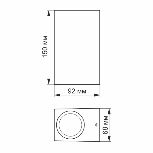 LED Світильник архітектурний VL-AR012 GU10*2 220V IP54 Videx Житомир