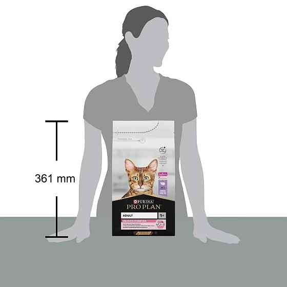 Сухой корм PRO PLAN Adult 1+ Delicate Digestion для взрослых кошек с чувствительной пищеварительной системой, с индейкой, 1.5 кг Киев