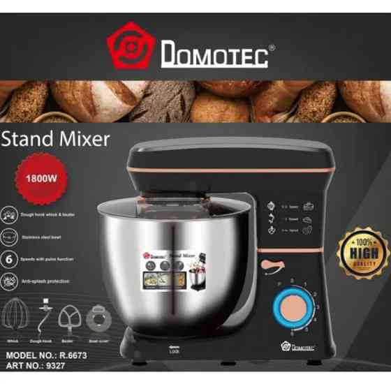 Міксер-тестомес планетарний Domotec R 6673 12 л, чорний Винница