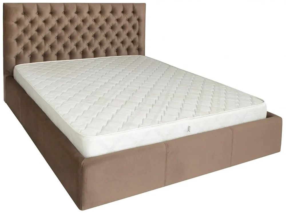 Кровать Двуспальная Cambridge Comfort 180 х 190 см Missoni 04 С подъемным механизмом и нишей для белья Светло-коричневый Киев - изображение 1