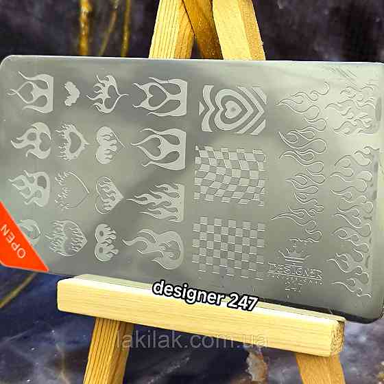 Пластина 247 для стемпінгу Designer Professional (12х6см) Херсон