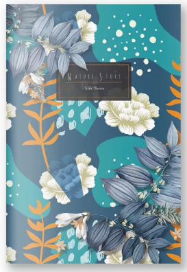 Книга канцелярська А4 "Аркуш" Квіти, 48 арк, клітинка, офсет, м'яка обкл, 1В2430, шт Київ - фото 1