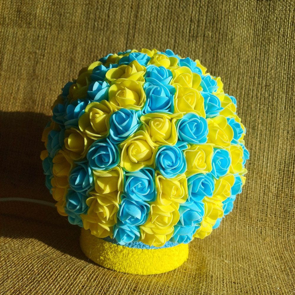 Світильник-нічник "Букет Жовто-блакитних троянд" Дніпро - фото 7