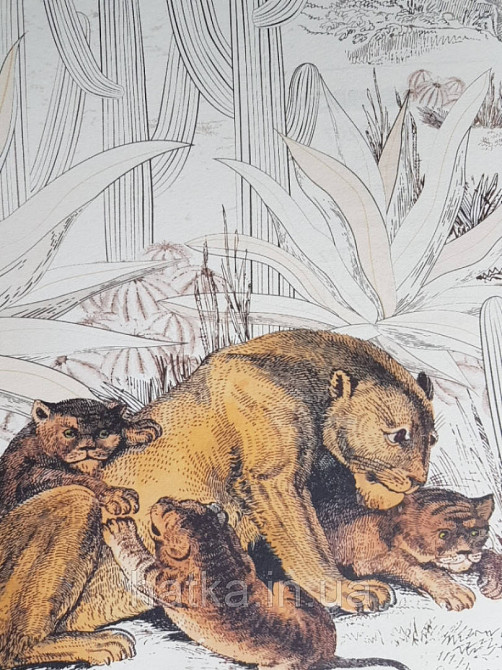 Обои виниловые  Lutece Bensimon панно 260х150 см листья папоротника желтые красные черные зеленые Киев - изображение 4