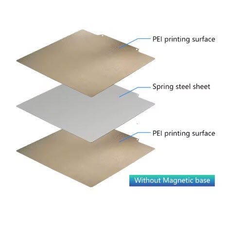 Упругая металлическая двусторонняя пластина PEI-PEI для 3д принтеров 235x235 mm (RAMPS ) Киев - изображение 1