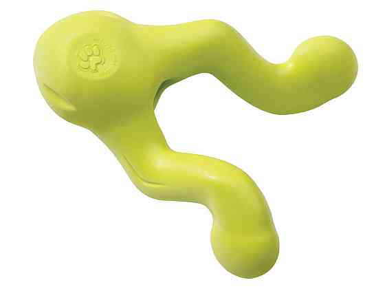 West Paw Tizzi Dog Toy (Вест Пав Тиззи) игрушка для собак с отверстием для лакомств Маленький - 11 см, Зелёный Запорожье