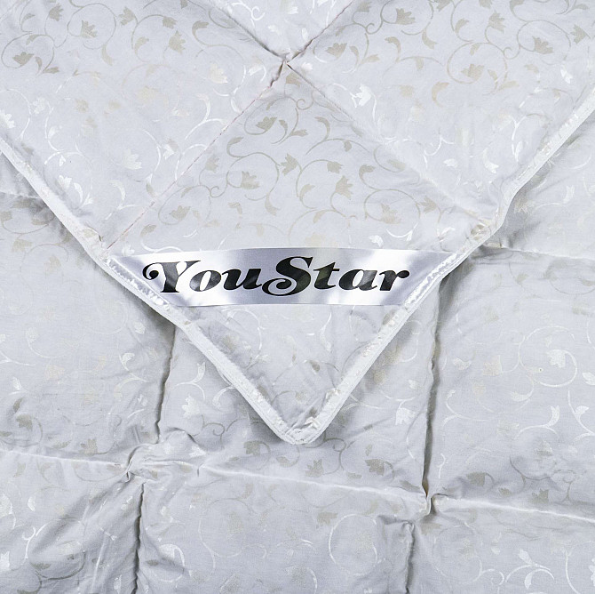 Полуторна ковдра YouStar зі штучного лебединого пуху, розмір 145x205 см (Білий) Суми - фото 7
