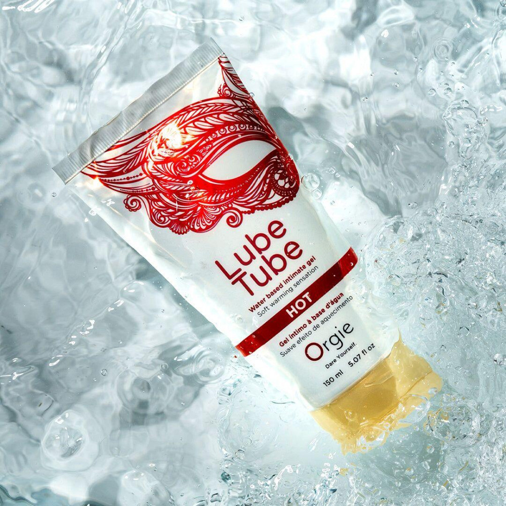 Лубрикант на водной основе Orgie Lube Tube Hot, 150 мл, с согревающим эффектом, без запаха Sex Aura Киев - изображение 4