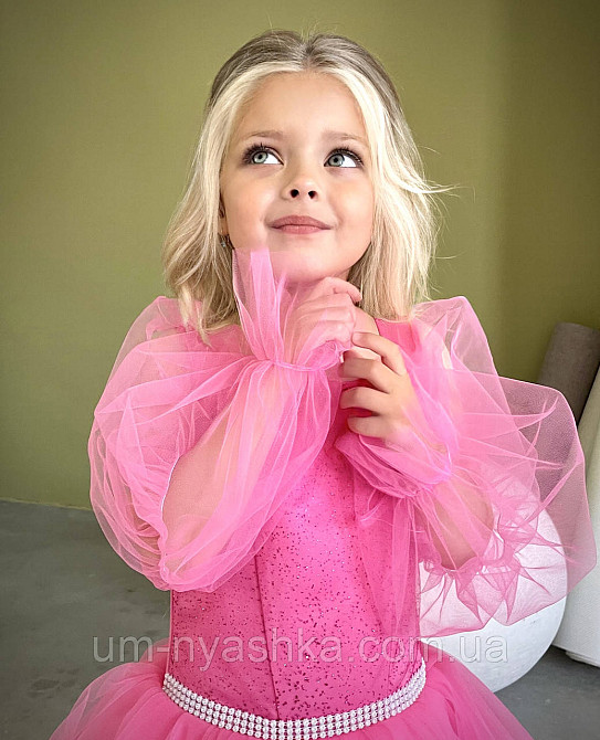 Дитяча малинова сукня 104-146 Кривий Ріг - фото 3