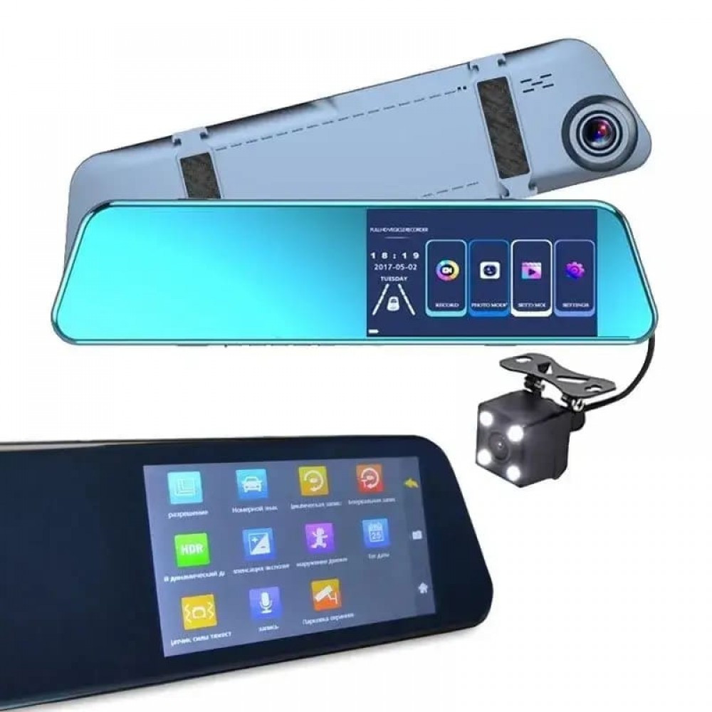 Зеркало с видеорегистратором L1039 5'' (2 камеры) touch AHD Винница - изображение 3