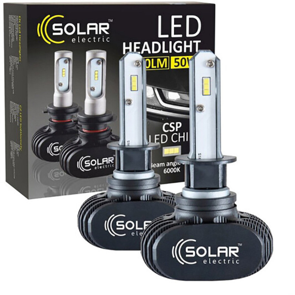 LED автолампа Solar Canbus H1 12/24V 6500K 6000Lm 50W Cree Chip Київ - фото 1