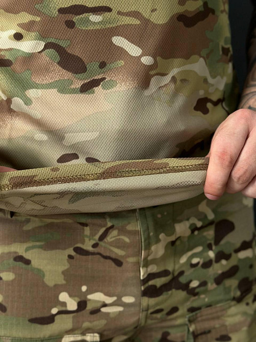 Футболка тактична мультикам Coolmax, військова польова футболка ЗСУ, чоловіча якісна футболка літня Львів - фото 3