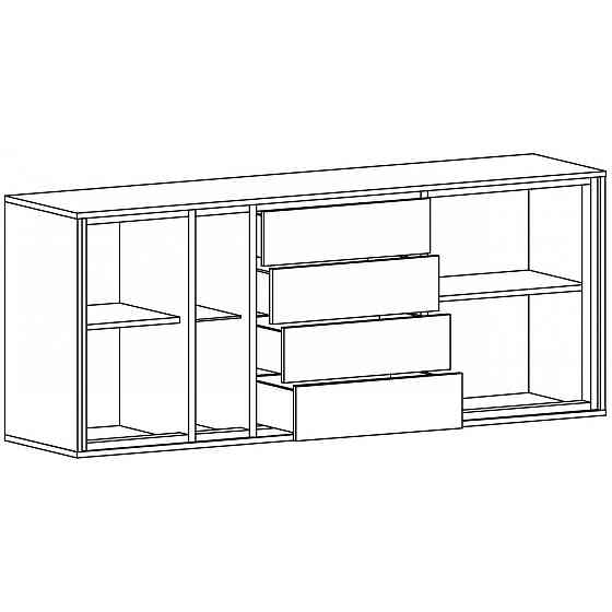 Комод 2Д 4Ш Велс Львів