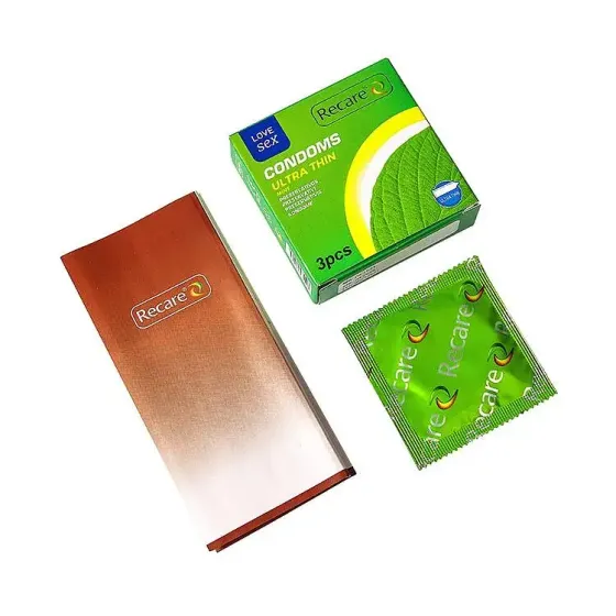 Презервативи Ultra Thin Mint Condoms 3 шт, ультратонкі, аромат: м'ята Львів