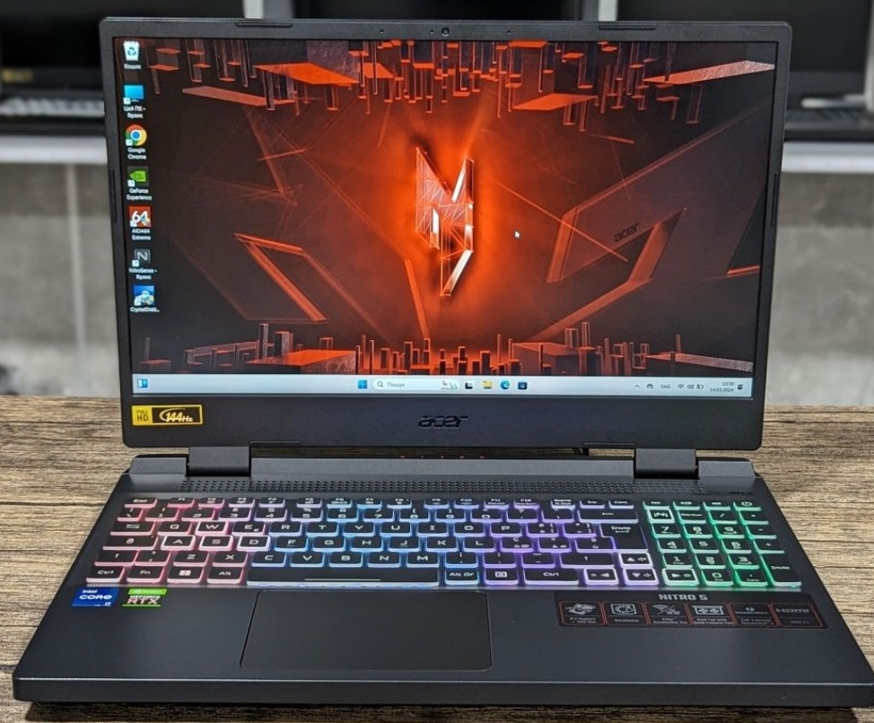 Ноутбук: ASER NITRO 5/ 144Hz/ i5 -12500H / 16Gb./ 512SSD / RTX 3070 Ti Харьков - изображение 4