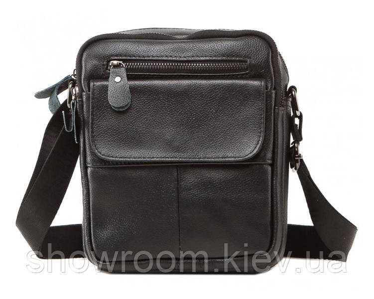 Мужская сумка мессенджер Leather Collection (1108) кожаная черная Киев - изображение 1