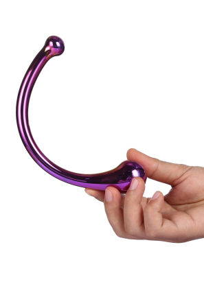 DT21835 Вигнутий скляний фалоімітатор Dream Toys GLAMOUR GLASS CURVED WAND Sex Aura Київ