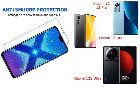 Захисне скло NeoGlass для Xiaomi 12, 12 Lite, 12 Pro, 12S Ultra – надпрозоре та стійке Київ