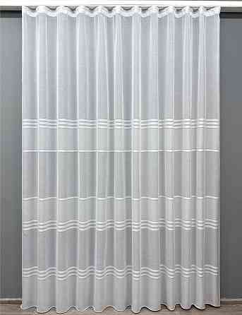 Тюль VR-Textil 1356т Мережка Льон Білий 300х270 см (42-0081) Київ