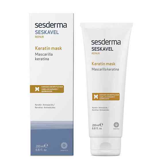 Восстанавливающая маска для волос с кератином SeSDerma Seskavel Repair Keratin Mask 200 мл Днепр
