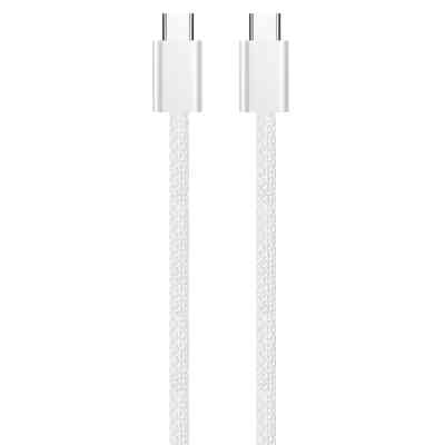 Дата кабель USB-C to USB-C 2.0m (braided cotton) (PD Fast Charging 60W) 3.0А grey ColorWay (CW-CBPDCC068-GR) Вінниця