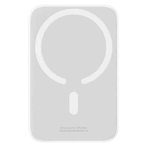 Зовнішній акумулятор Baseus Magnetic Mini Air Wireless Fast Charge Power Bank 6000mAh 20W Stellar White（With Simple Series Киев