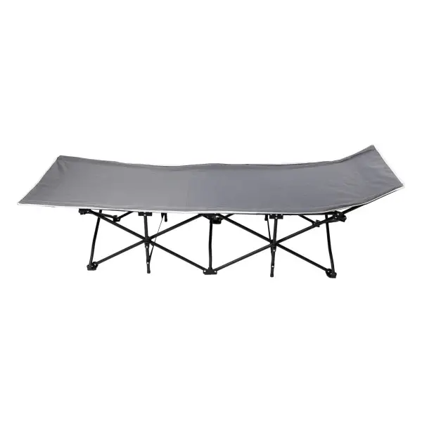 Розкладачка туристична складна SJ-0033G 185x60x50 см зі сталевим каркасом 150 кг Київ - фото 1