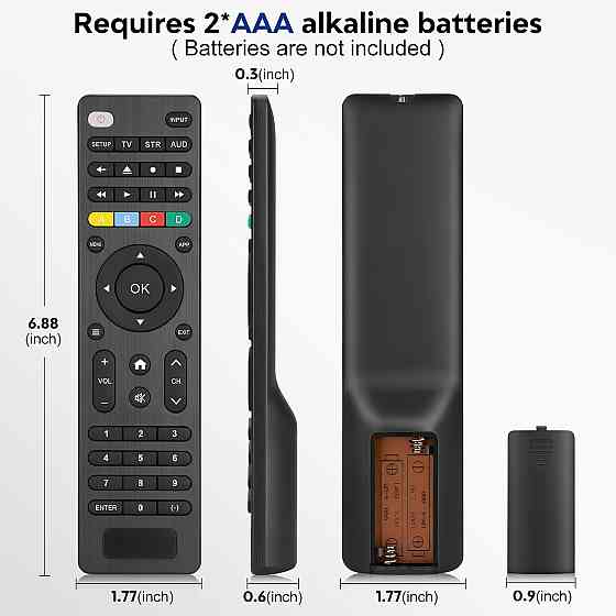 Універсальний пульт Acoyer для телевізорів Samsung, LG, Vizio, TCL, Hisense, Sony, Philips, Onn, Sharp, Element, Westinghouse, Sanyo Луцк