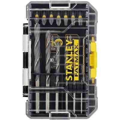 Набір свердл і біт Stanley FatMax, Phillips, Pozidriv, Torx, Pz1, Ph1, T20, L 25, 50 мм, 19 шт, кейс (STA88554) Вінниця