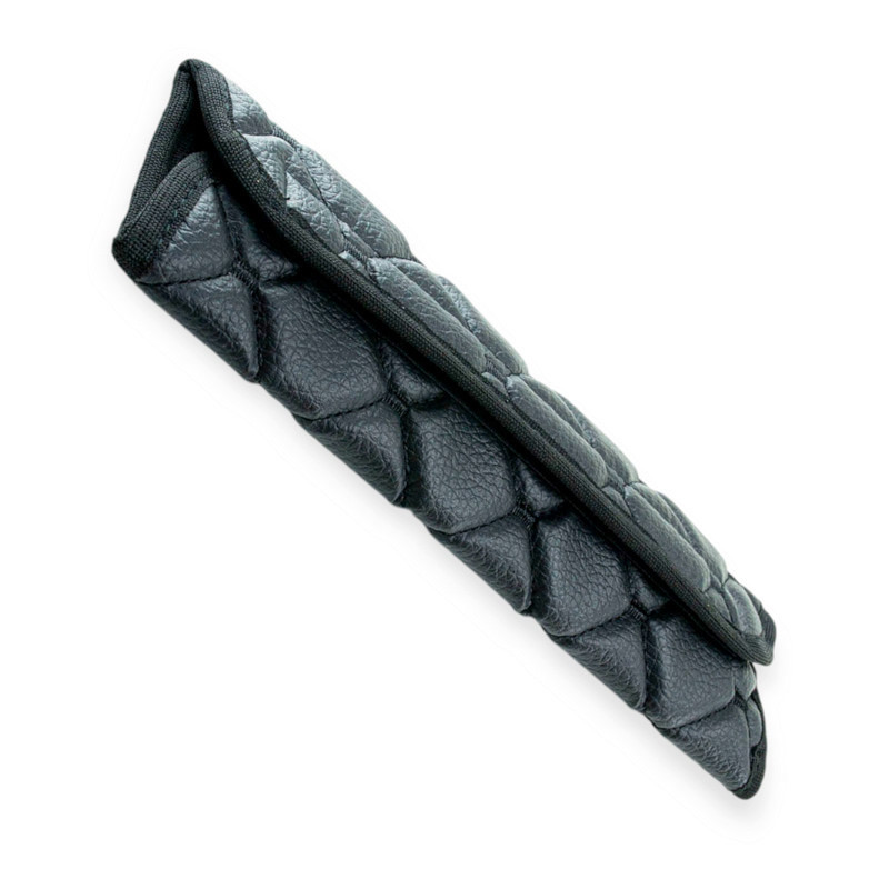 Чехол ремня безопасности l кожзам черный, черный ромб Мукачево - изображение 1