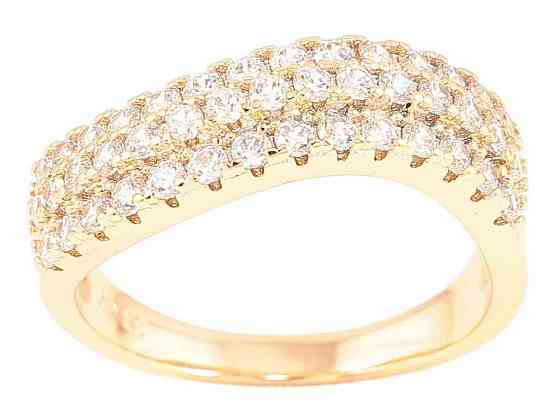 Колесо Позолота 18K «Инкрустация цирконом» (260938) р.18 ТМ XUPING Киев