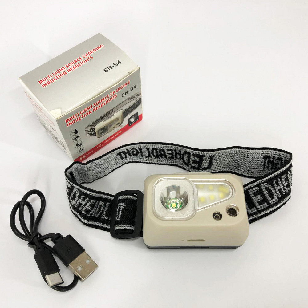 Яркий светодиодный мощный фонарь SH-S4-XPE+3SMD, Фонарик налобник, Фонарик на голову диодный NJ-69 Львов - изображение 9