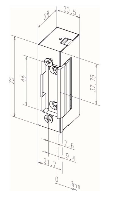 Защелка электромеханическая SEVEN LL-723 NO Киев - изображение 4