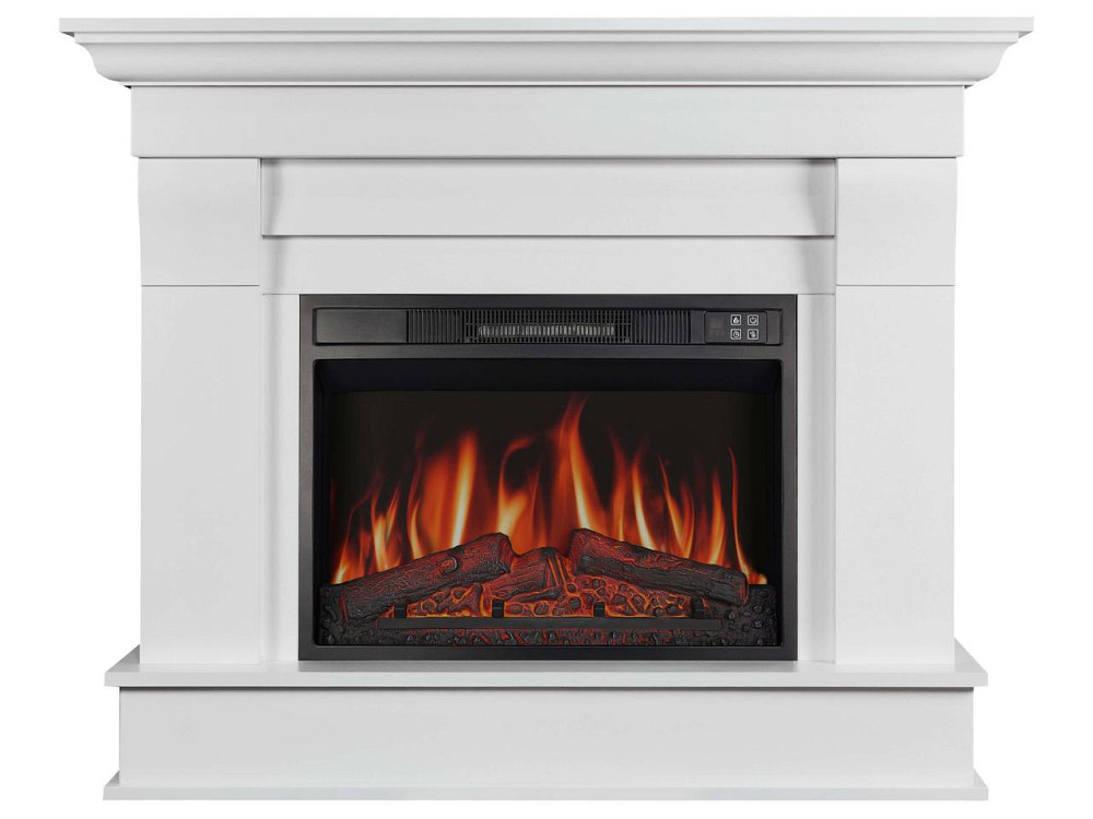 Камінокомплект ArtiFlame Albion AF23S білий з обігрівом і звуком горіння вогню Львів - фото 2