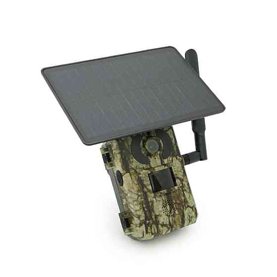 4G Фотопастка F-804 4МР-відео 120 кут . мікрофон/динамік. слот SD під картку. Батарея 7800мА сонячна панель APP-UBOX Київ