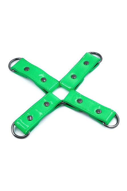 Крестообразная система фиксации NS Novelties ELECTRA HOG TIE GREEN Sex Aura Киев - изображение 2