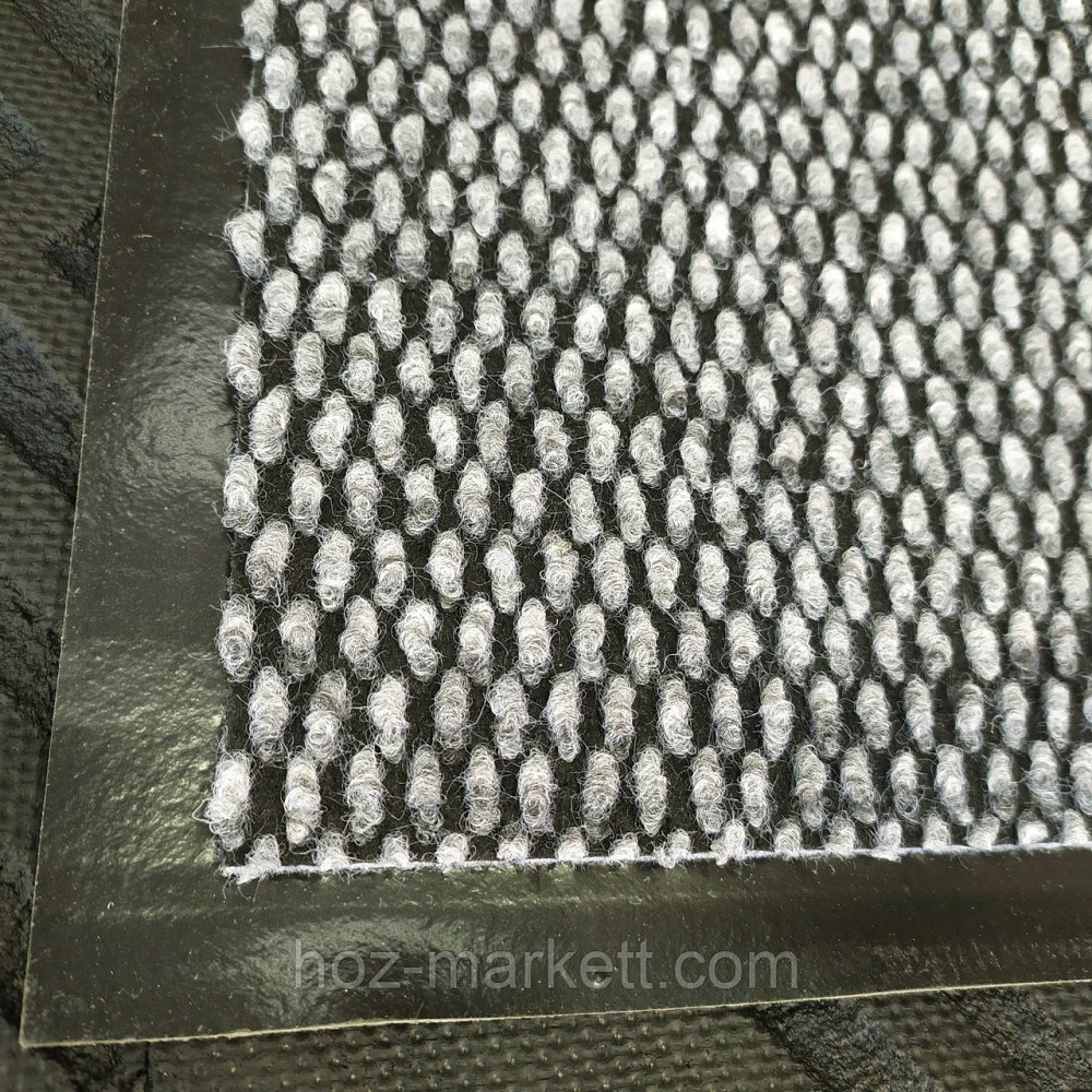 Коврик 75 х 45 см влаговпитывающий с ворсом в прихожую серый Харьков - изображение 7