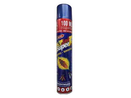 Дихлофос Дихло-SHOCK від усіх комах 400мл синій ТМ JET SUPER Київ