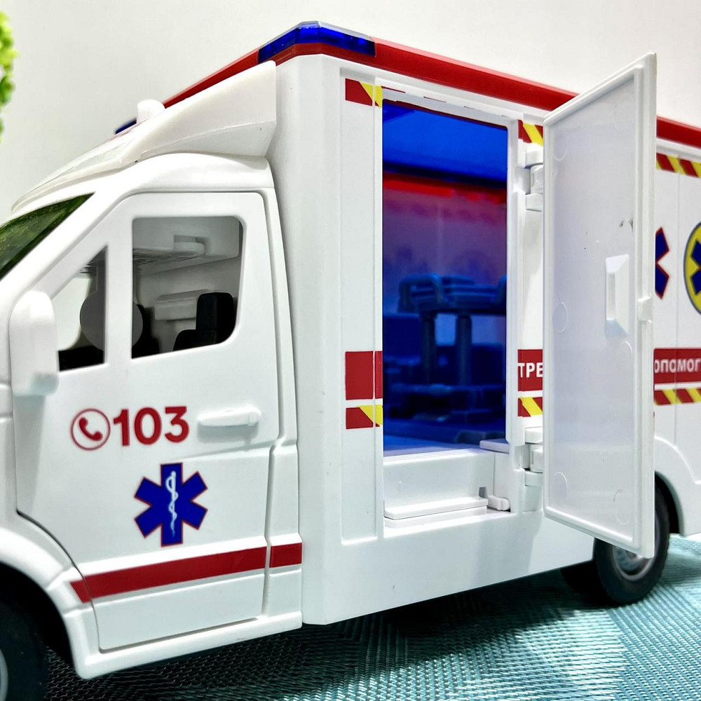 Машина Швидка допомога Авто Експерт відкриваються двері та дах звук пісні інерція Біла (97569) Чернігів - фото 7