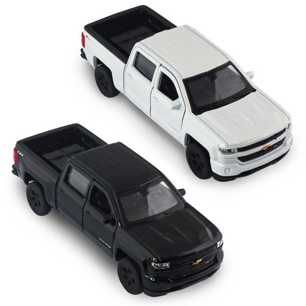 Автомодель - Chevrolet Silverado 2017 (перламутрово-білий, чорний) Дніпро - фото 13